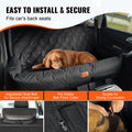 Dog Car Seat Medium Large 45kg Waterproof Booster Black