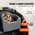 Dog Booster Car Seat Pet Car Seat for Small Medium Dog up to 24.9 kg Gray