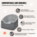 Dog Booster Car Seat Pet Car Seat for Small Medium Dog up to 24.9 kg Gray