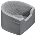 Dog Booster Car Seat Pet Car Seat for Small Medium Dog up to 24.9 kg Gray