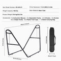 Universal 2 Person Hammock Stand, Adjustable Heavy Duty 550 lbs Capacity Hammock Stand Fits 8-13 ft Hammocks for Outdoor and Indoor Portable Hammock Stand with Chain, Hook, and Carrying Bag