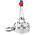 Fishing Magnet 454kg Double-Sided Pull Force Rope Carabiner Kit