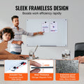 Magnetic Glass Whiteboard, Dry Erase Board 36