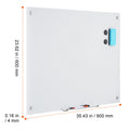 Magnetic Glass Whiteboard, Dry Erase Board 36