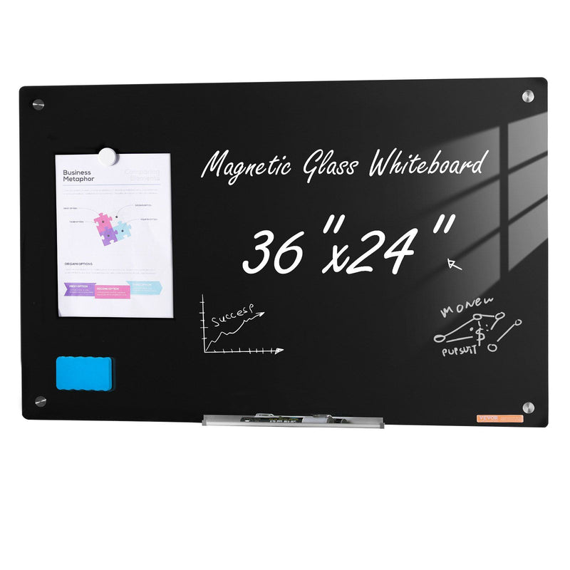 Magnetic Glass Whiteboard 36x24