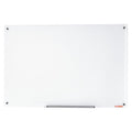 Magnetic Glass Whiteboard 48x32 Wall Mounted Frameless White