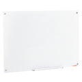 Magnetic Glass Whiteboard 48x32 Wall Mounted Frameless White
