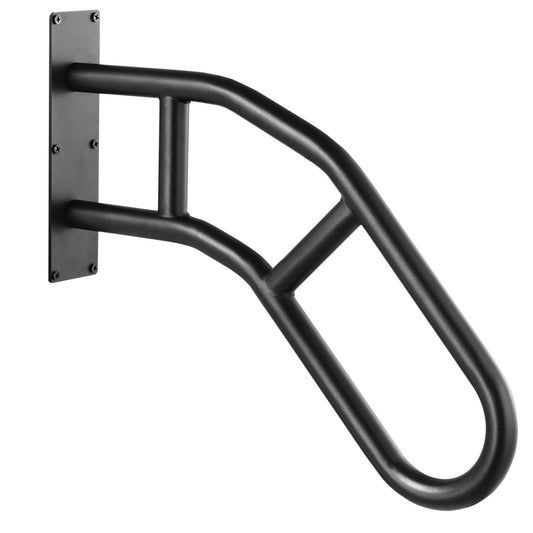 Handrail 32" Matte Black Outdoor Steps 1-3 Stair Safety Rail