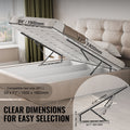 Bed Lift Hardware 59x71cm Wall Bed DIY 154lbs Load Capacity