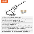 Bed Lift 1500x2000mm 140kg Wall Bed Hardware Kit Pneumatic