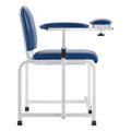 Phlebotomy Chair Blood Draw 400LBS Adjustable Armrests PVC Leather