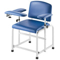 Phlebotomy Chair Blood Draw 400LBS Adjustable Armrests PVC Leather