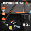 12V Fuel Transfer Pump 10 GPM Diesel Electric Portable Auto Shut-Off