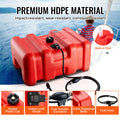 Portable Marine Fuel Tank 12 Gal 55L Outboard Boat Gas Tank Hose