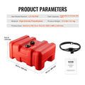 Portable Marine Fuel Tank 12 Gal 55L Outboard Boat Gas Tank Hose
