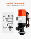 Livewell Pump 12V 800 GPH Boat Aerator Saltwater Freshwater ABA Housing