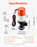 Livewell Pump 12V 800 GPH Boat Aerator Saltwater Freshwater ABA Housing