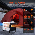 8KW Diesel Heater, 12V/24V All in One Diesel Air Heater, with Bluetooth APP Control, Remote Control and Display Screen, CO Alarm, Fast Heating Portable Diesel Heater for Vehicles and Outdoors