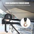 Hand Winch 907kg Pulling Capacity Boat Trailer 7m Strap Ratchet