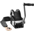 Hand Winch 907kg Pulling Capacity Boat Trailer 7m Strap Ratchet