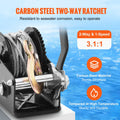 Hand Winch 362.8kg Pulling Capacity 10m Steel Wire Cable Rope Crank