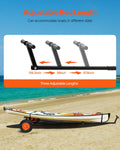 Boat Trailer Dolly 420lbs Adjustable Pneumatic Tires 15.7in