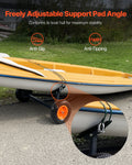 Boat Trailer Dolly 420lbs Adjustable Pneumatic Tires 15.7in