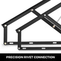 Pair 5FT Gas Spring Lift Hardware Box Bed Sofa Storage DIY Black