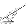 Pair 5FT Gas Spring Lift Hardware Box Bed Sofa Storage DIY Black