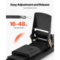 Retractable Ratchet Straps, 5.08 cm x 121.92 cm Ratchet Tie Down Straps with Security Lock S Hooks, 2 Pack Heavy Duty Ratchet Straps with 680.4 kg Break Strength, for Trailers, Vehicles, Boat