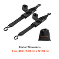 Retractable Ratchet Straps, 5.08 cm x 121.92 cm Ratchet Tie Down Straps with Security Lock S Hooks, 2 Pack Heavy Duty Ratchet Straps with 680.4 kg Break Strength, for Trailers, Vehicles, Boat