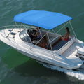 Bimini Top Cover 2440mm Marine Grade 600D Waterproof Boat Canopy Blue