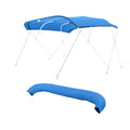 Bimini Top Cover 2440mm Marine Grade 600D Waterproof Boat Canopy Blue