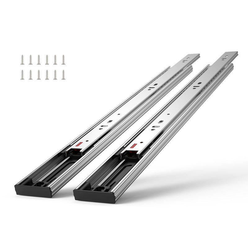 6x 406mm Soft Close Drawer Slides Heavy Duty Full Extension 100kg