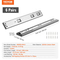 6x 406mm Soft Close Drawer Slides Heavy Duty Full Extension 100kg