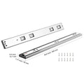 6 Pairs of 508mm Drawer Slides Side Mount Rails, Heavy Duty Full Extension Steel Track, Soft-Close Noiseless Guide Glides Cabinet Kitchen Runners with Ball Bearing, 100 Lbs Load Capacity