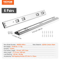 6x 457mm Drawer Slides Heavy Duty Soft Close Ball Bearing 100kg