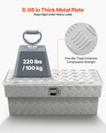 Aluminum Truck Bed Tool Box 864x305x390mm Silver Lock