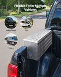 Aluminum Truck Bed Tool Box 864x305x390mm Silver Lock