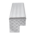 Aluminum Truck Bed Tool Box 1219x340x330mm Silver Lock