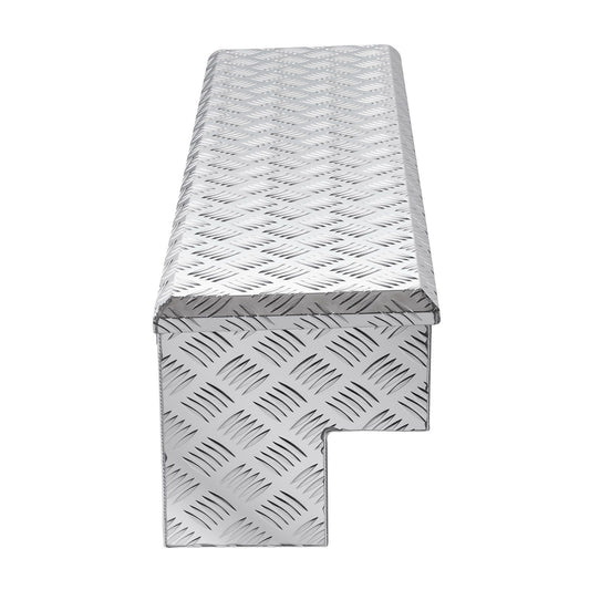 Aluminum Truck Bed Tool Box 1219x340x330mm Silver Lock