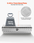 Aluminum Truck Bed Tool Box 1219x340x330mm Silver Lock