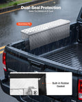 Aluminum Truck Bed Tool Box 1219x340x330mm Silver Lock