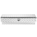 Aluminum Truck Bed Tool Box 1219x340x330mm Silver Lock