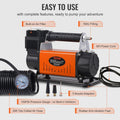 12V 150PSI Portable Air Compressor Tire Inflator Truck Jeep 4x4