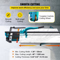 Tile Cutter 47in w/ Laser Guide Single Rail Double Brackets