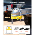 Trailer Hitch Lock Kit, Fits for 46 mm, 50.8 mm, 58.7 mm Couplers, Heavy-Duty Anti-Theft Trailer Ball Lock with Keys, Prying-Resistant, Adjustable Height Design for RVs, Boats, Trailers