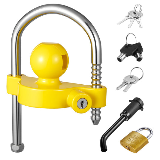 Trailer Hitch Lock Kit 46/50.8/58.7mm Coupler Anti-Theft Ball
