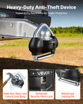 Trailer Hitch Lock 46mm 50.8mm 58.7mm Anti-Theft 3 Keys Black