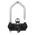Trailer Hitch Lock, Fits for 46 mm, 50.8 mm, 58.7 mm Couplers, Heavy-Duty Anti-Theft Trailer Ball Lock with 3 Keys, Prying-Resistant, Adjustable Height Design for RVs, Boats, Trailers, Black